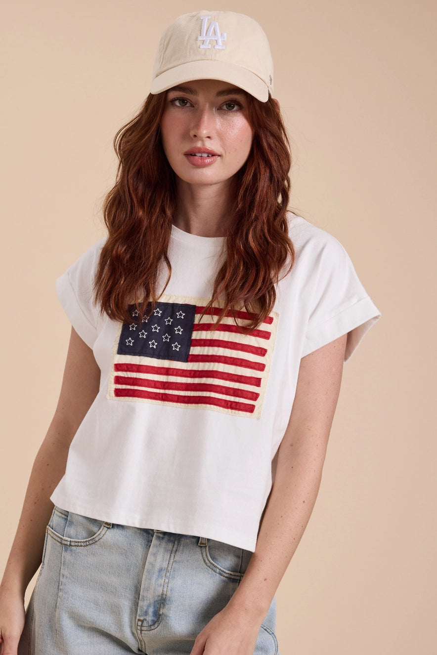 American Flag Cotton Tee