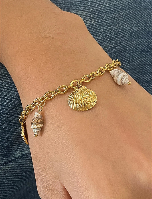 Seashell Charm Bracelet