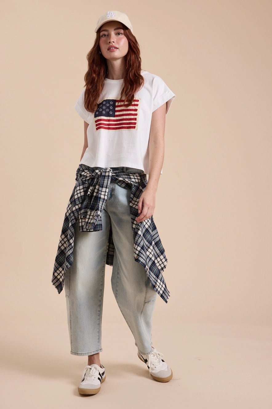 American Flag Cotton Tee