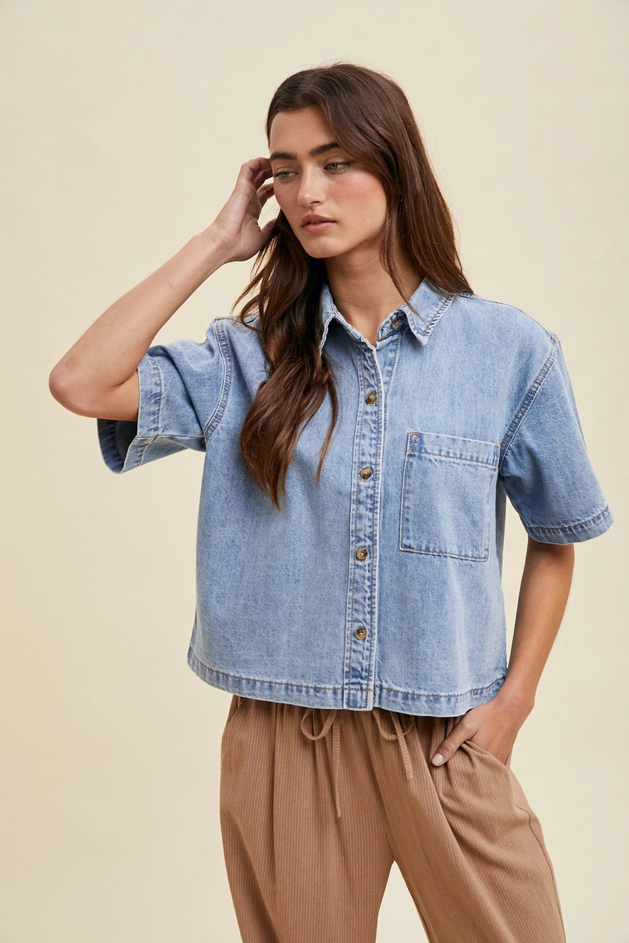 Denim Button Up Shirt