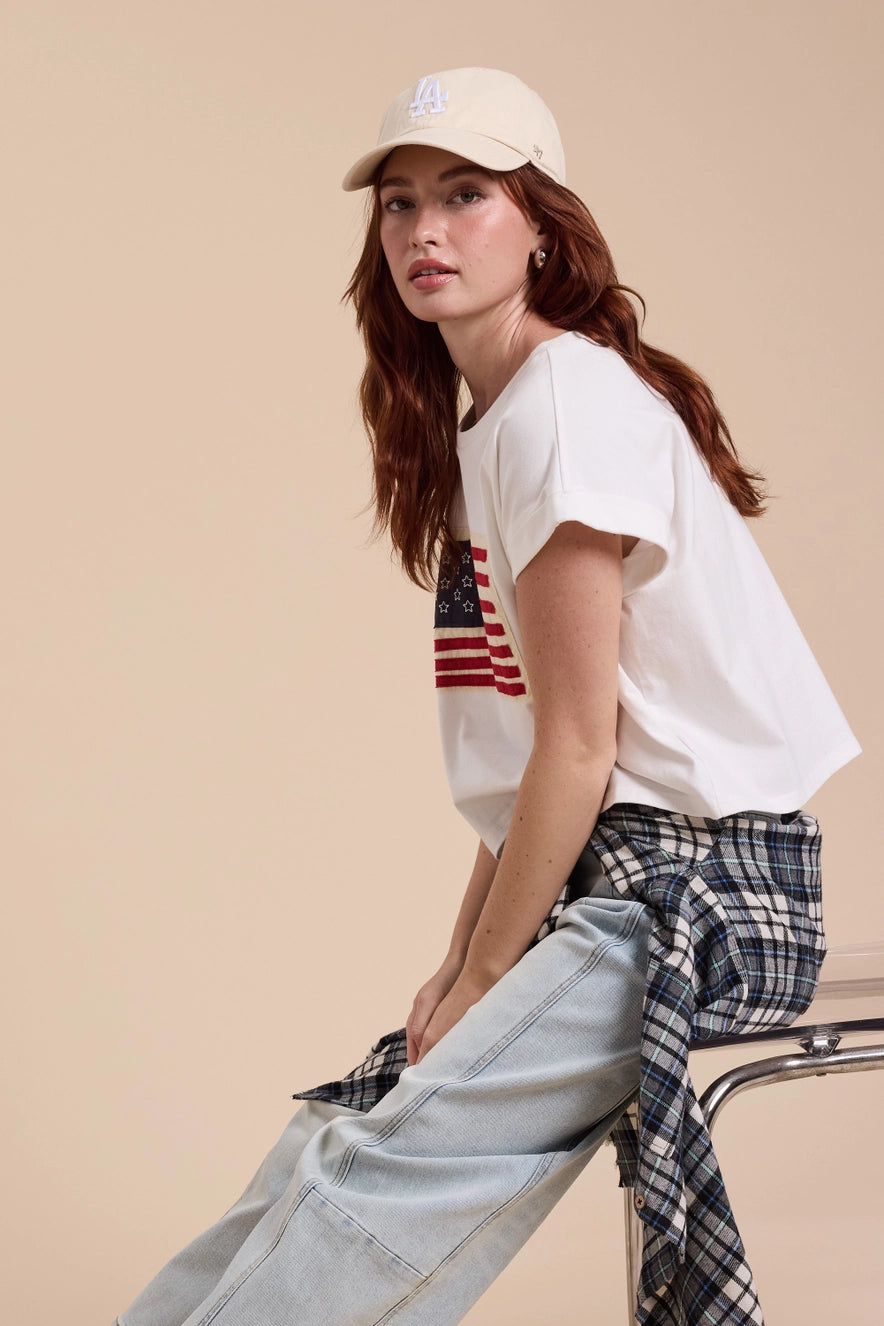 American Flag Cotton Tee