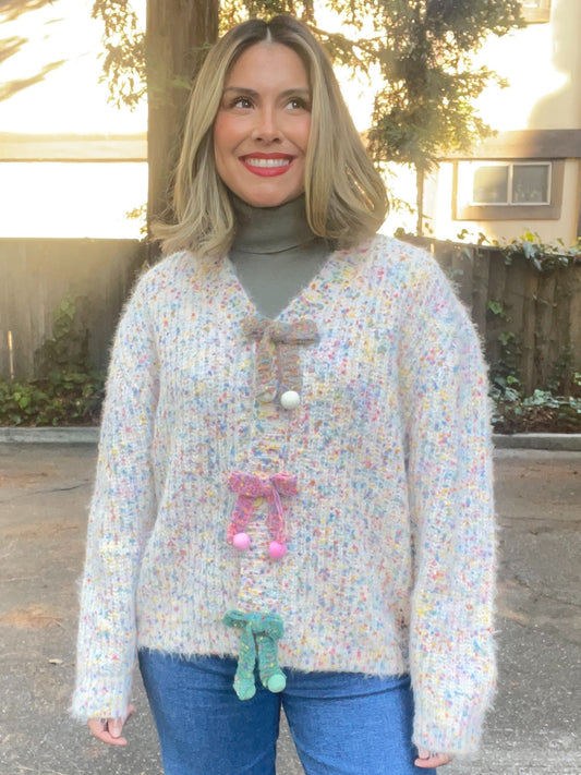 Ribbon Muli-Color Cardigan