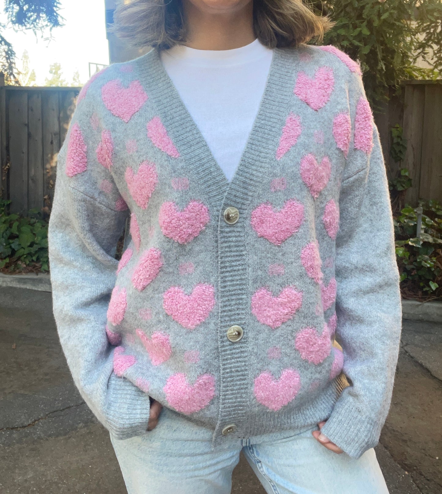Heart Sweater Cardigan