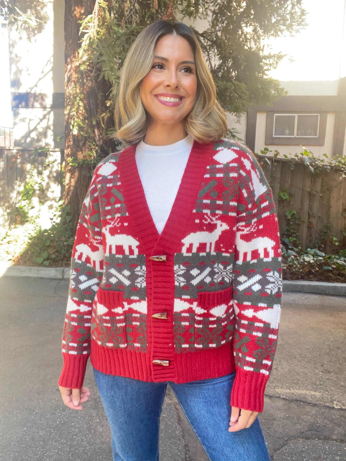 Christmas Print Sweater