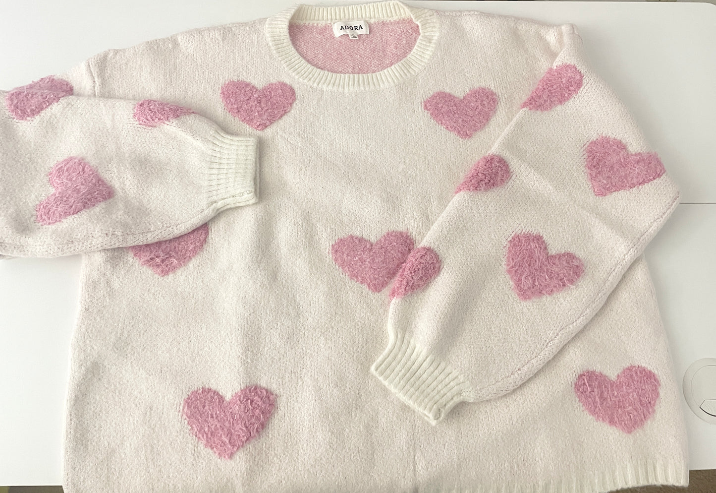 Plus Size Heart Sweater Top