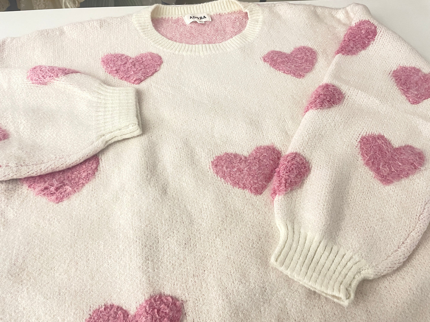 Plus Size Heart Sweater Top