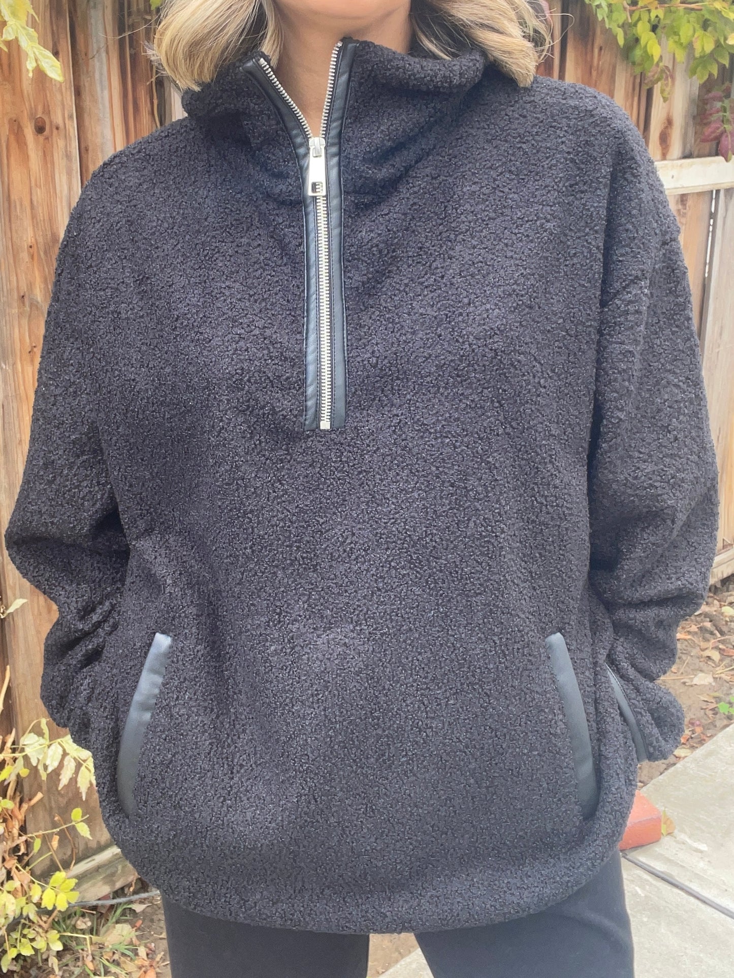Sherpa Half Zip Pullover