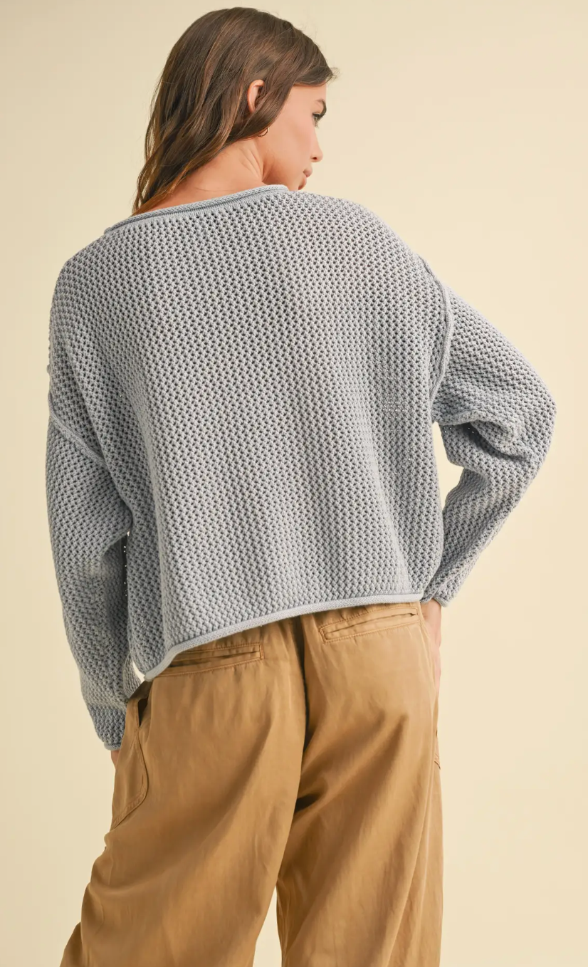 Flag Knitted Sweater Top