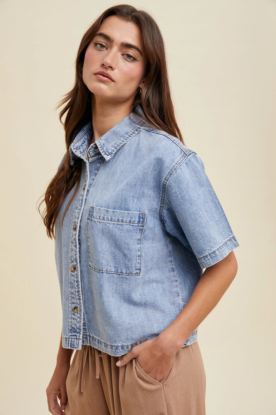 Denim Button Up Shirt