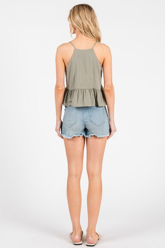 Baby Doll Racerback Crop Top
