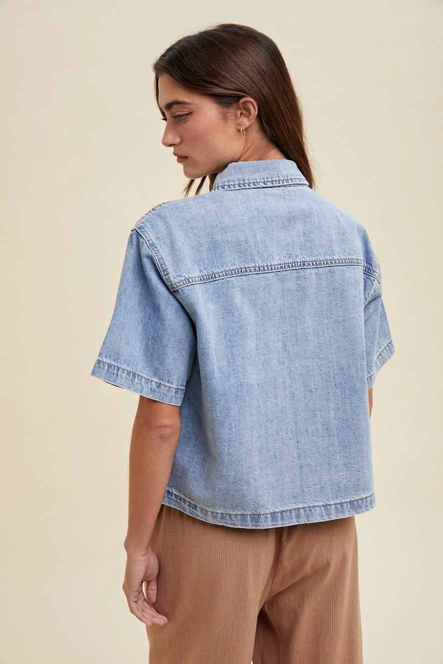 Denim Button Up Shirt
