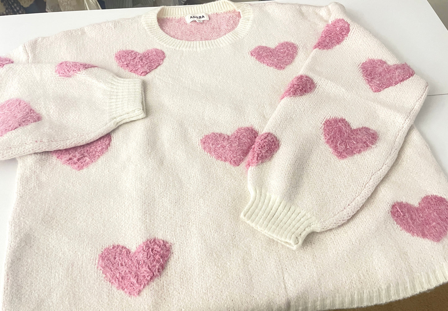 Plus Size Heart Sweater Top