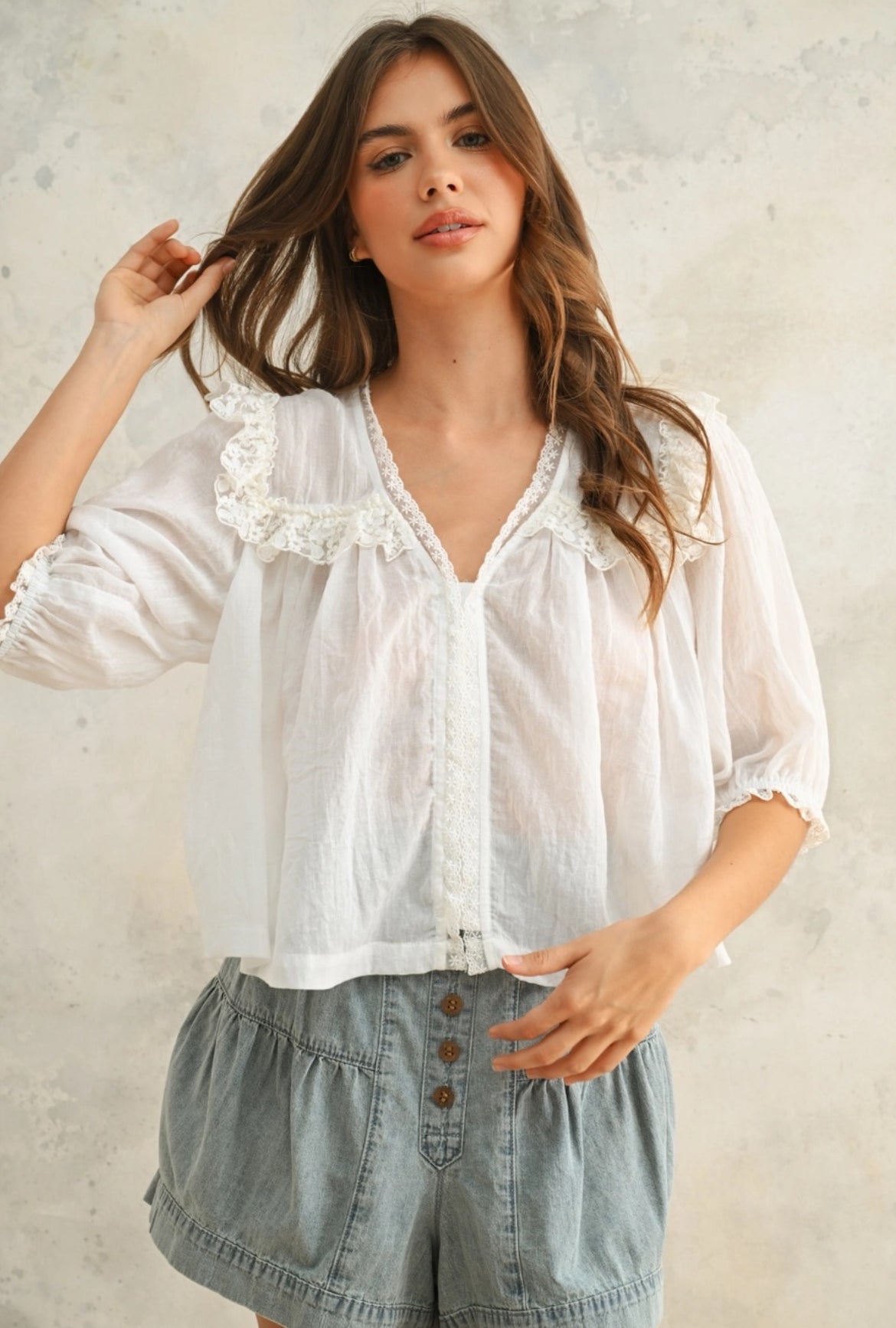 Lace Detailed Blouse