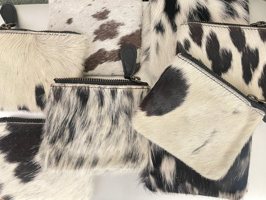 Cowhide Coin Pouch