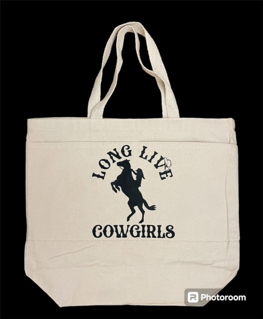 Long Live Cowgirls Tote (Horse & Girl)