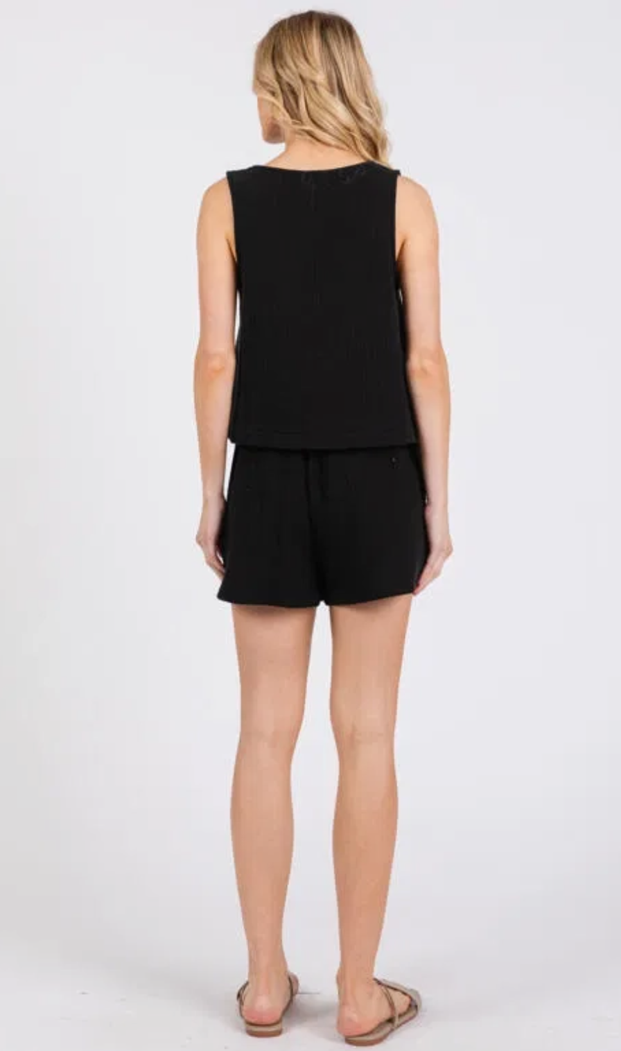 Cotton Triple Gauze Shorts