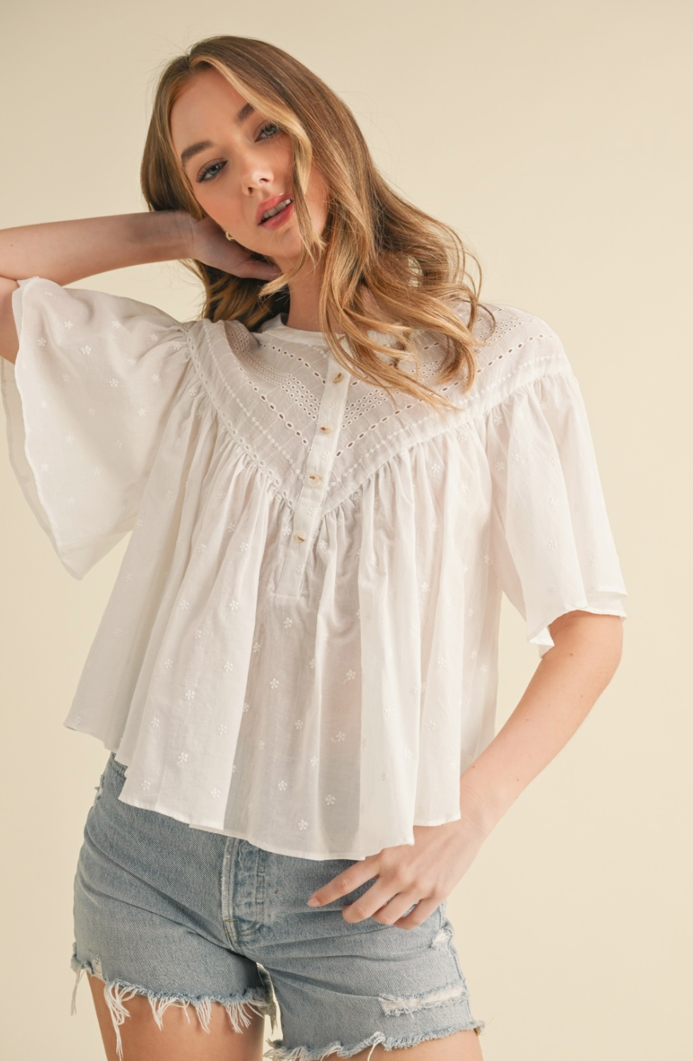 Boho Embroidered Blouse