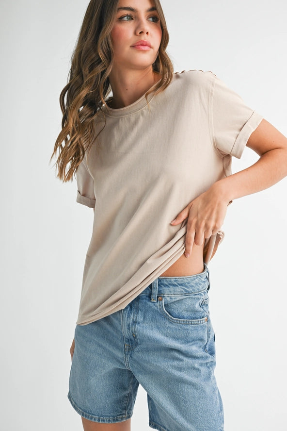 Molly Baby Tee (Cream)
