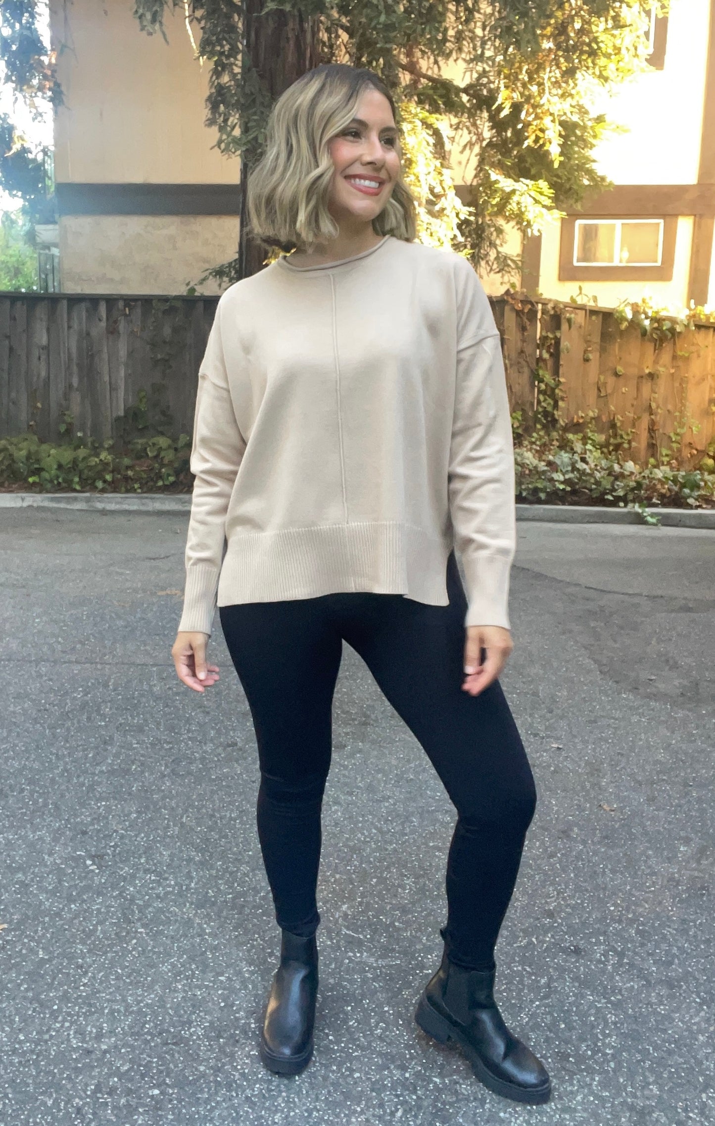 Seamless Long  Black Leggings