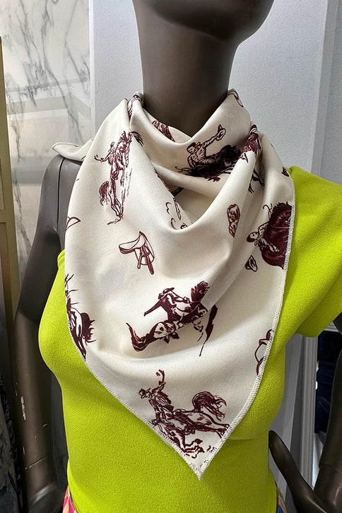 Western Pattern Rodeo Print Scarfs