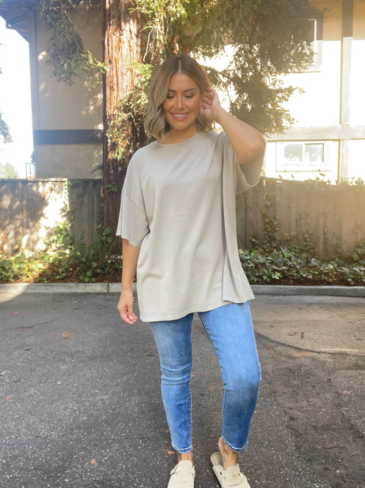 OVERSIZED Distressed Cotton T-Shirt