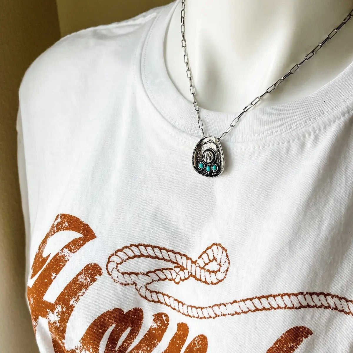 Cowboy Hat Chain Necklace