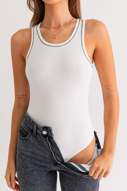 Round Hem Rib Tank